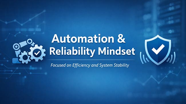 Automation and reliability mindset